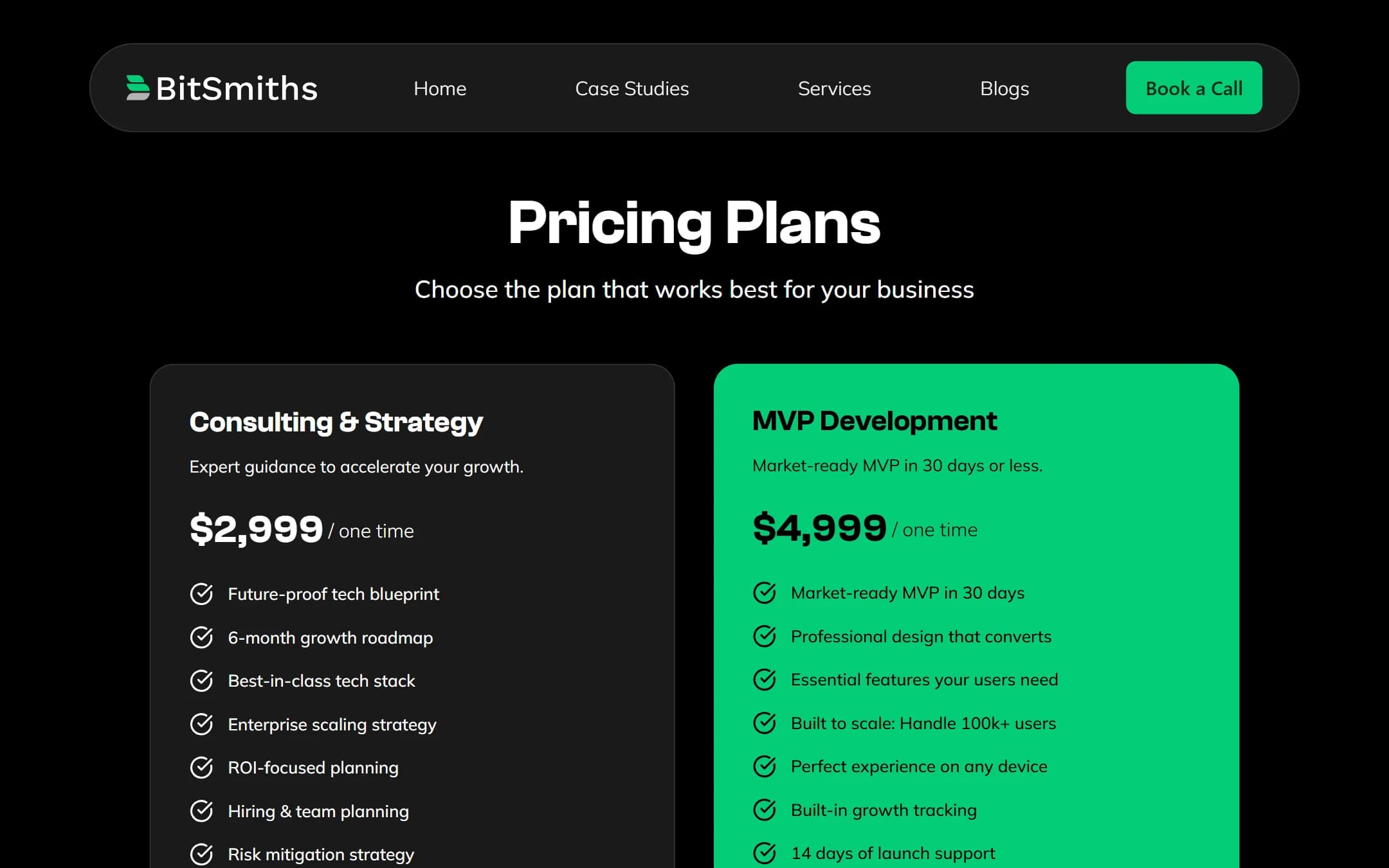 Bitsmiths Studio: Pricing on a laptop