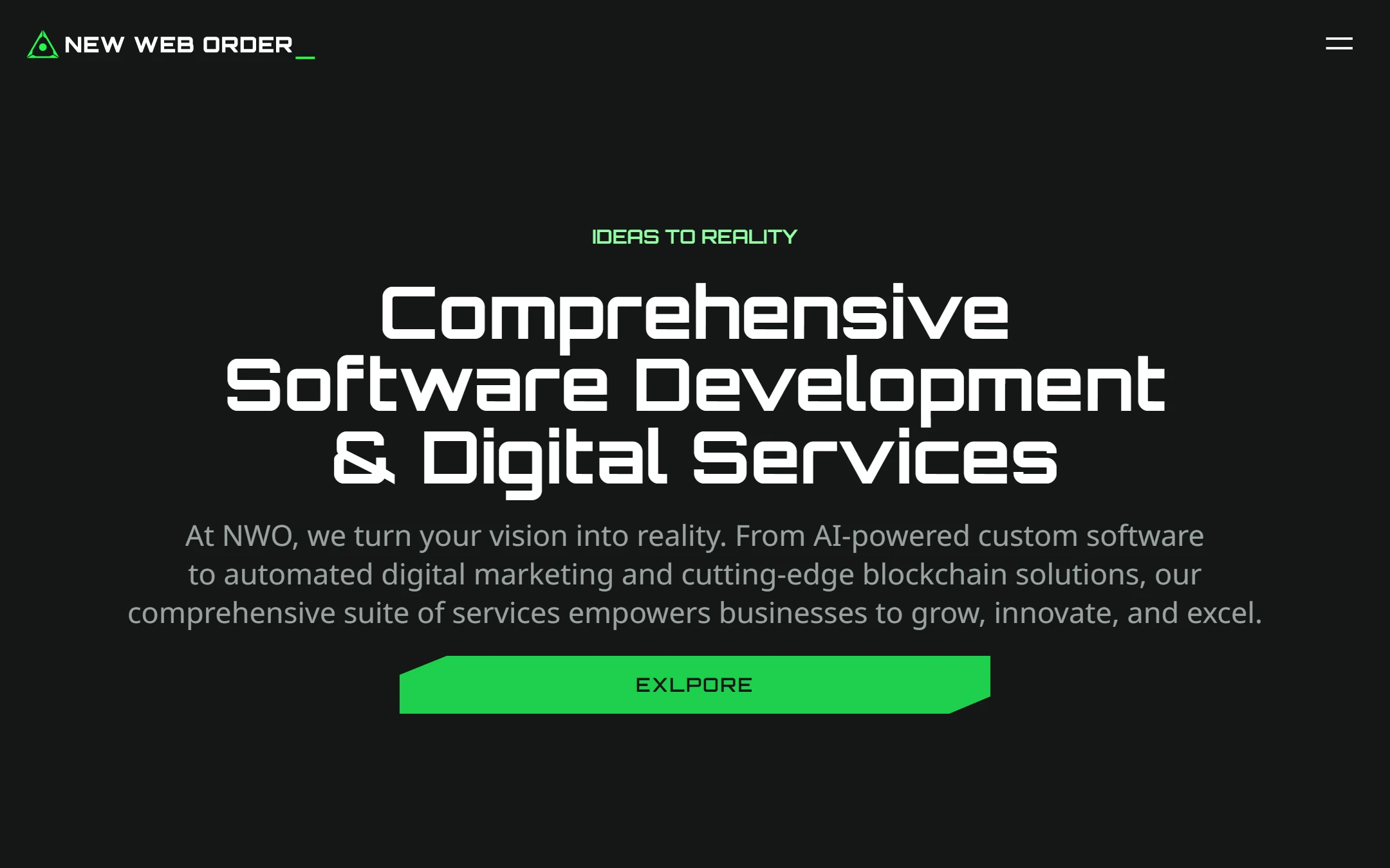 New Web Order: Services on a laptop