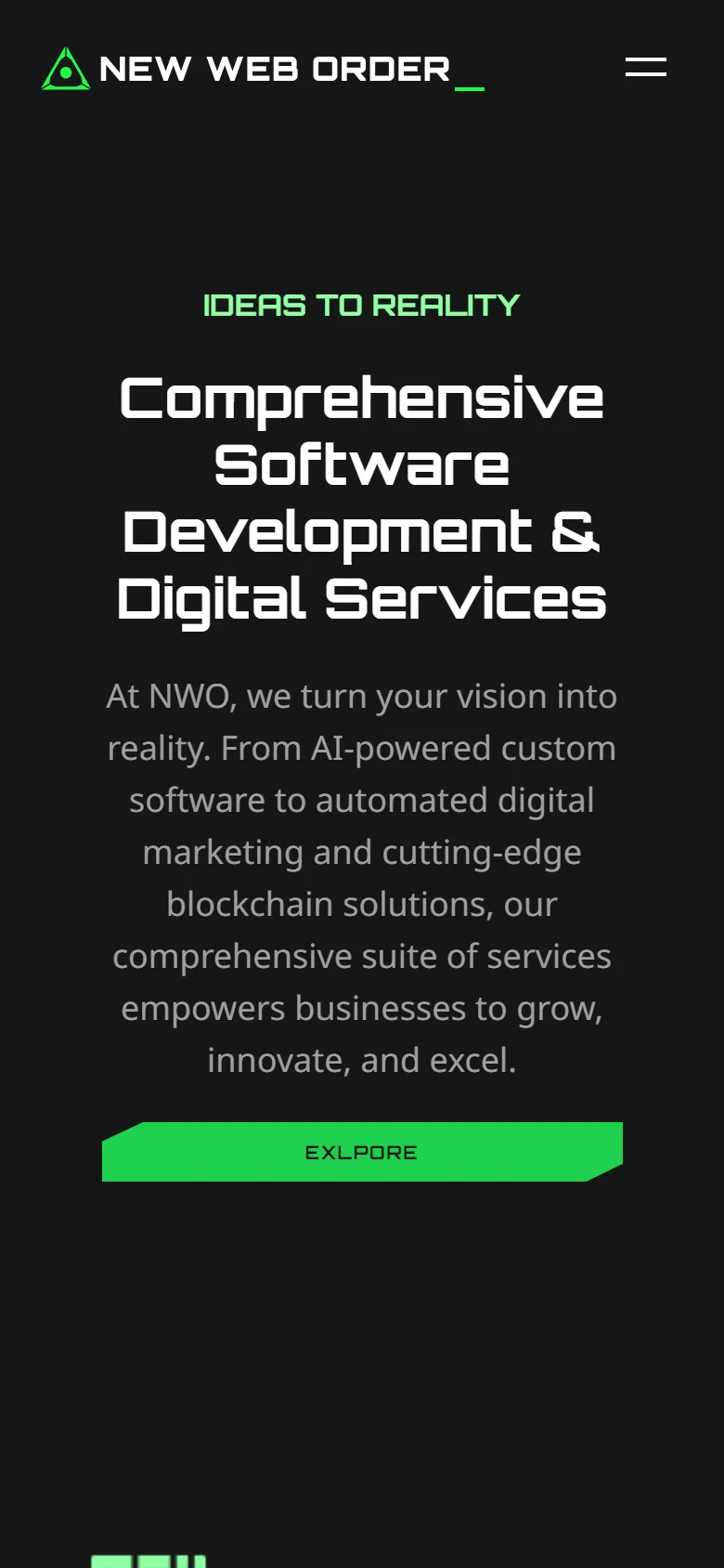 New Web Order: Services on a phone